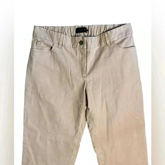 Hatch The Carson Pant Maternity Crop Raw Hem Pants light pink Size 2/Medium - Picture 2 of 5